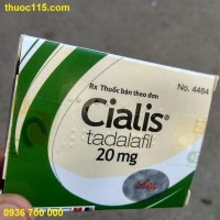 Thuốc Cialis 20mg điều trị rối loạn cương dương hàng chính hãng